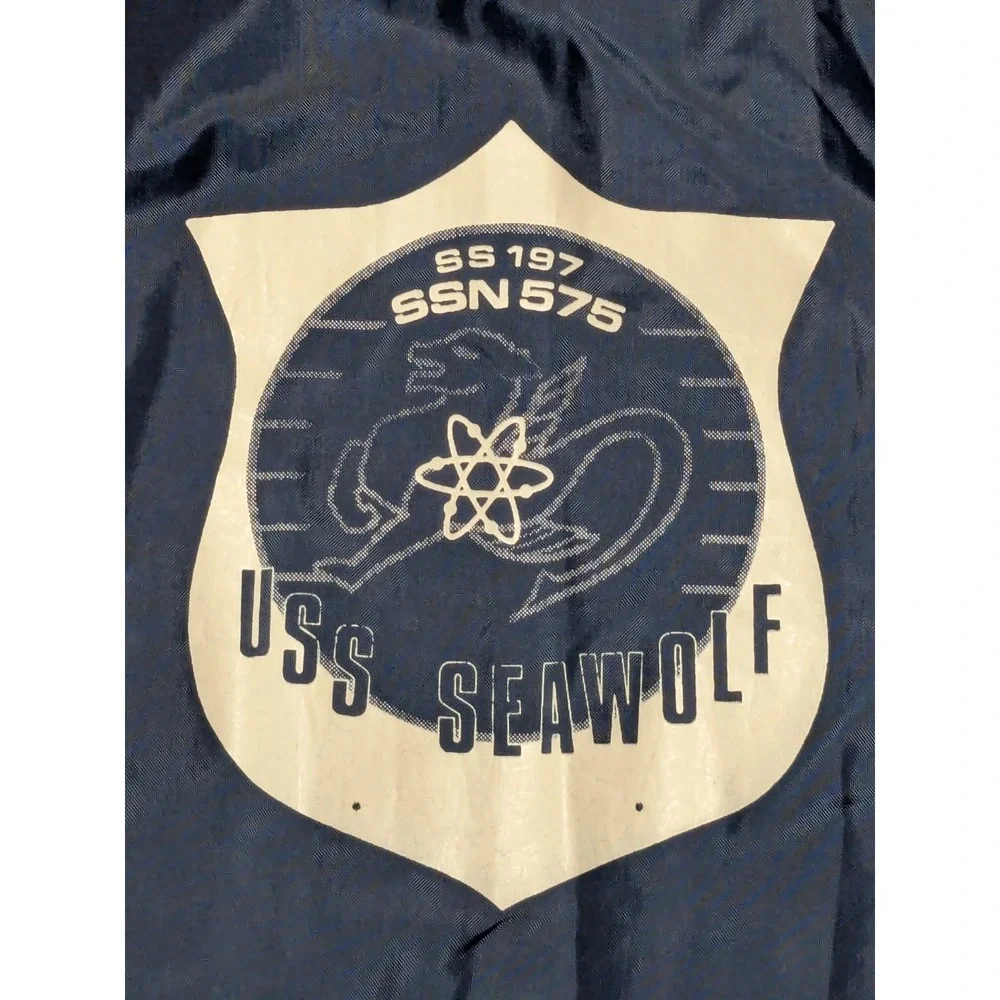 VTG USS SEAWOLF SS197 SSN575 SUBMARINE x Pla-Jac Dunbrooke Jacket - Medium 40/42